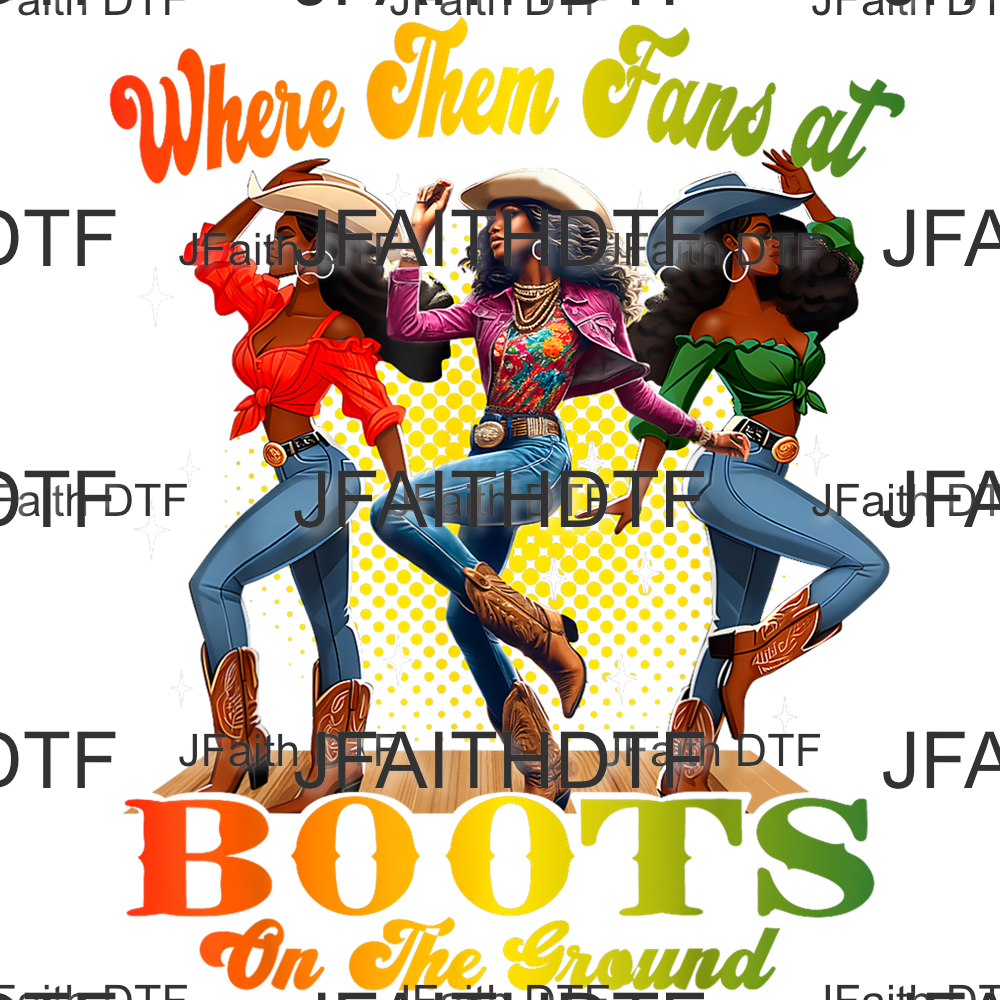 Where Them Fans At (Dancing)! Juneteenth PNG