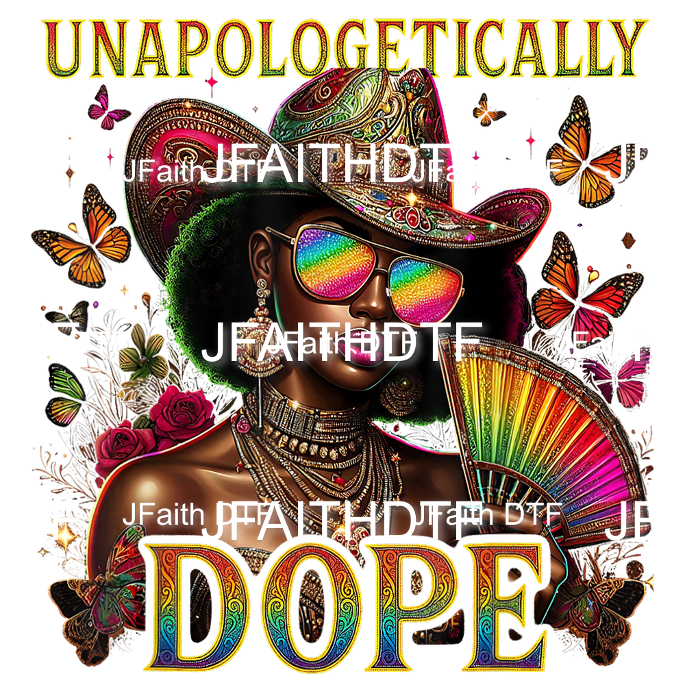 Where Them Fans At (Unapologetically Dope) Juneteenth PNG