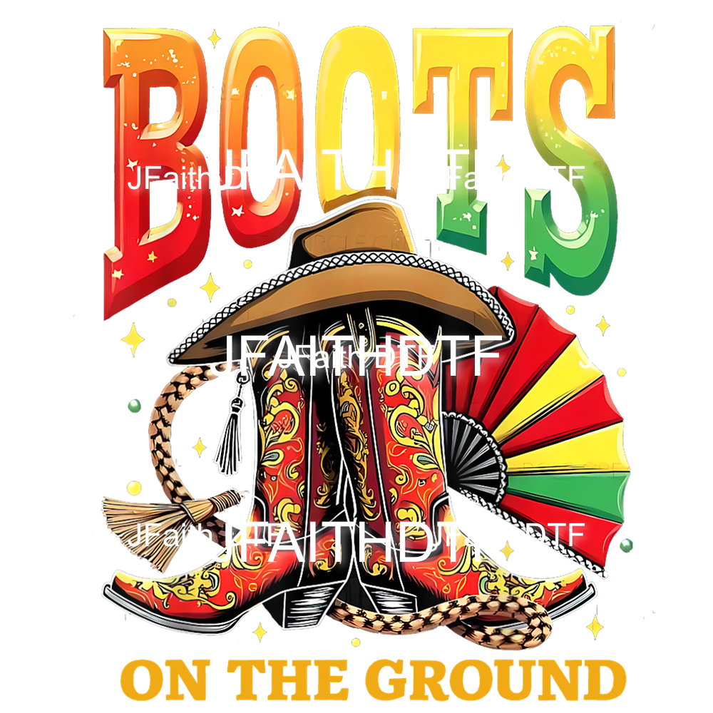 Boots On The Ground! Juneteenth PNG